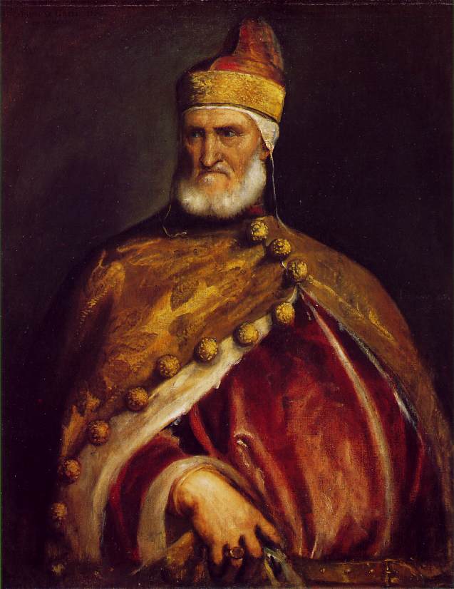 TIZIANO Vecellio Portrait of Doge Andrea Gritti ar